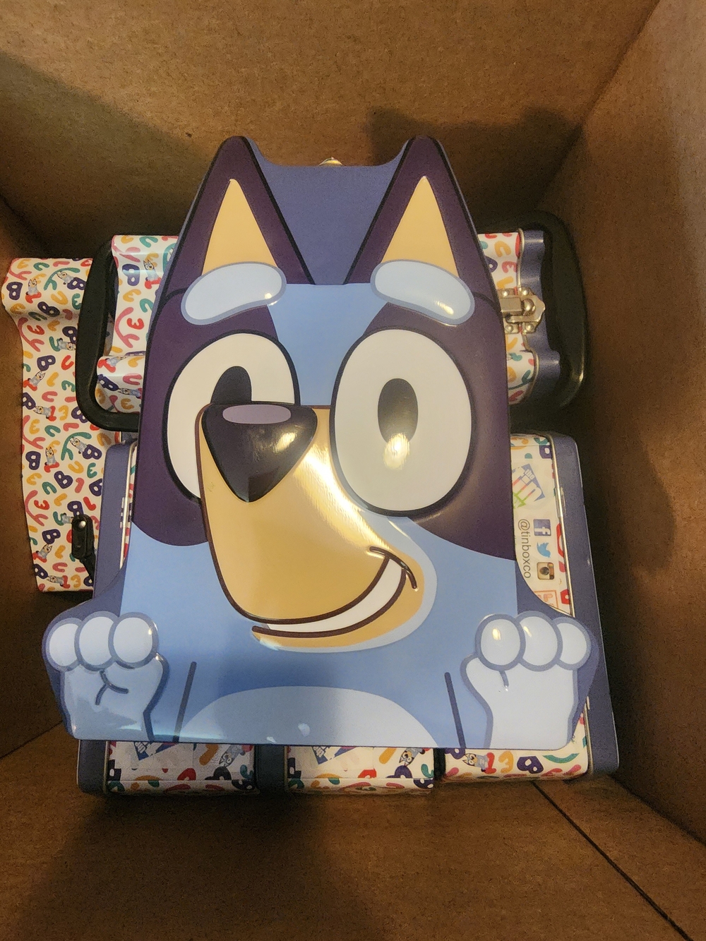 Bluey Headshape Carryall Tin
